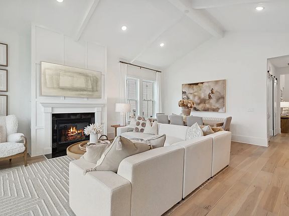 Great room with fireplace