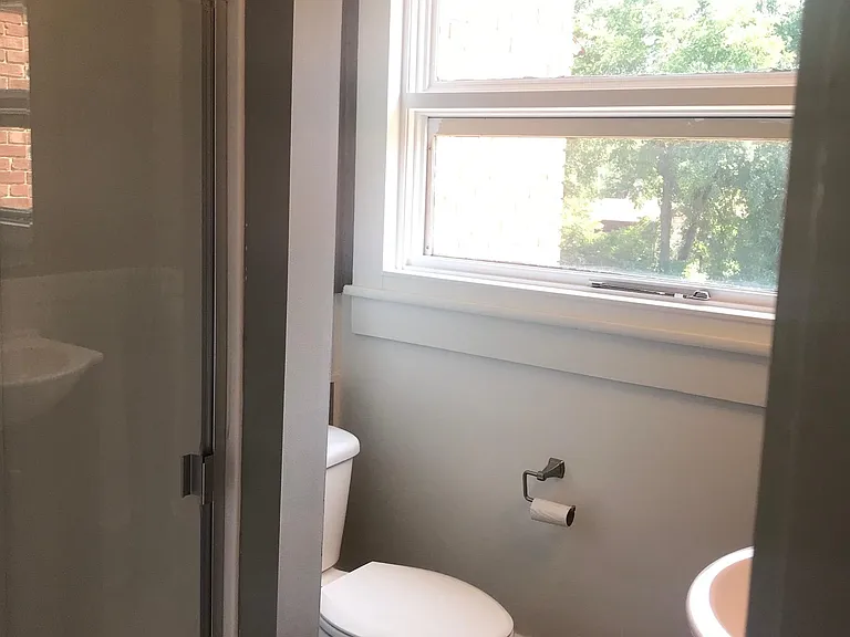 Shower in downstairs bath.