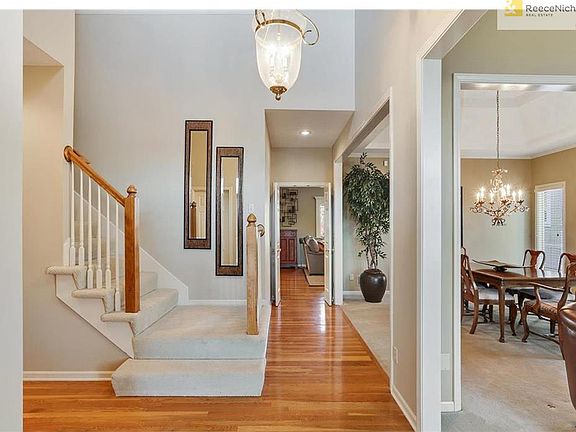 Enter into elegant formal living & dining area