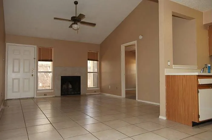 Living room, fireplace