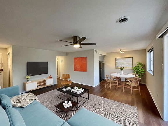 Living, dining alcove