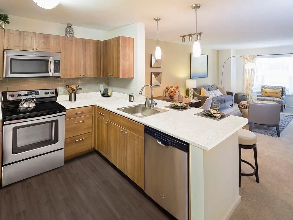 Kitchen and Living Room - Avalon Bear Hill