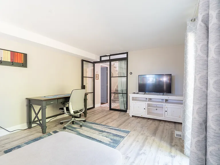 Glass enclosed Family Room