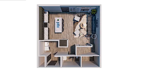 Floor plan 2 Bedroom, 2.5 Bath