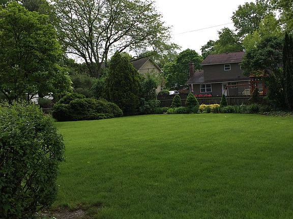 Large fenced backyard 