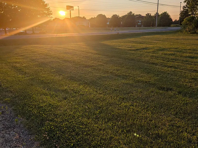 Beautiful sunset in front yard