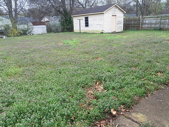 Backyard and storage building