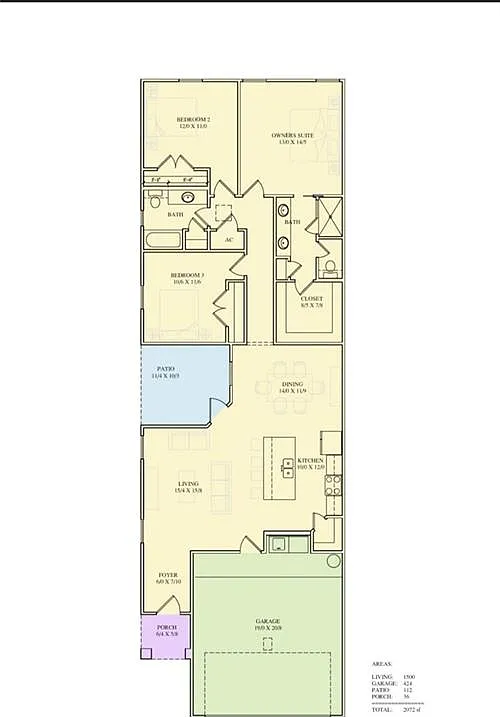 3 bed, 2.0 bath, 1502 sqft, $2,350 — Photo 3