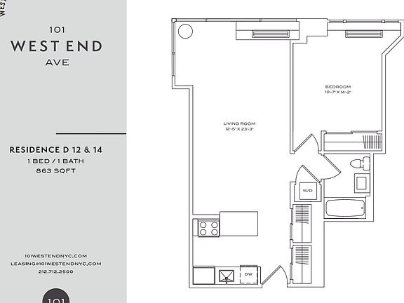2nd image of 101 W End Ave #14D