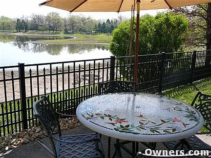 Patio view of lake.