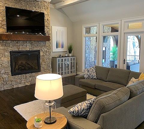 Upstairs living area