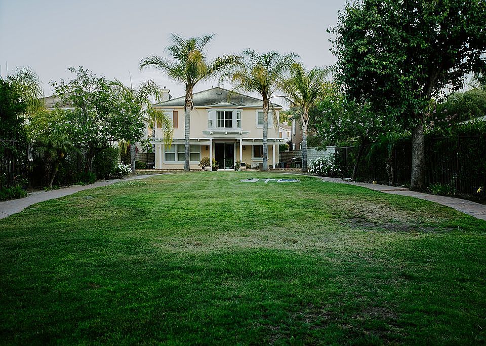 Backyard looking to home