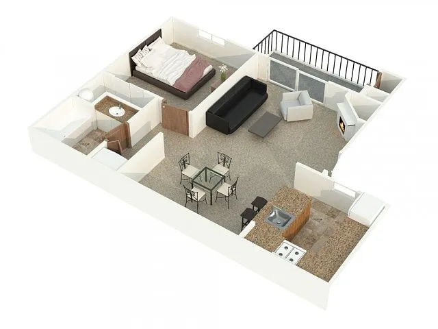 Floor plan 1X1