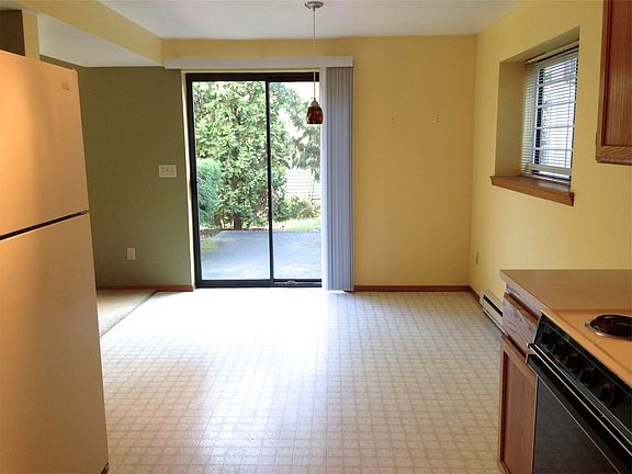 View from kitchen to yard