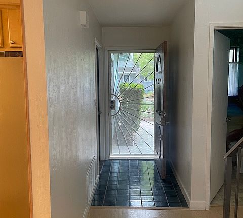 Front door and entrance/hallway