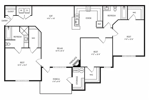Floor plan The Marble