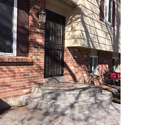 Stamped Concrete Front Porch
