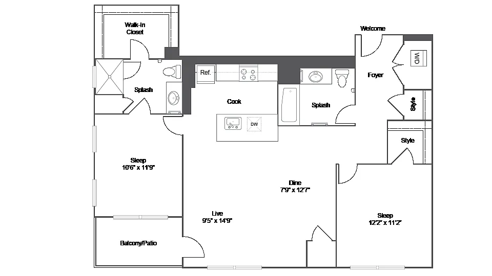 Floor plan B6