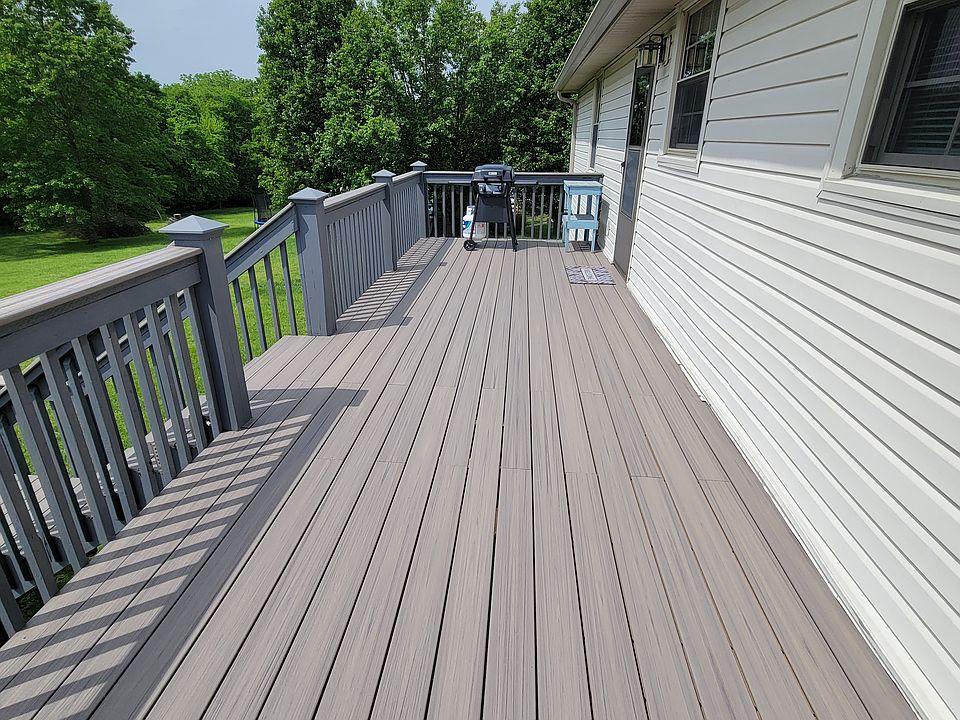 Outdoor balcony. Unit A is the side farthest away in the is picture