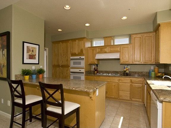 Kitchen with granite