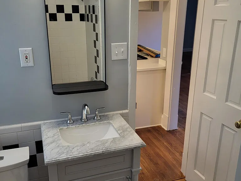 New vanity, Mirror and Light