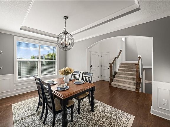 Hard wood floors in dining room