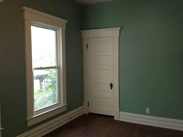 small bedroom looking at closet