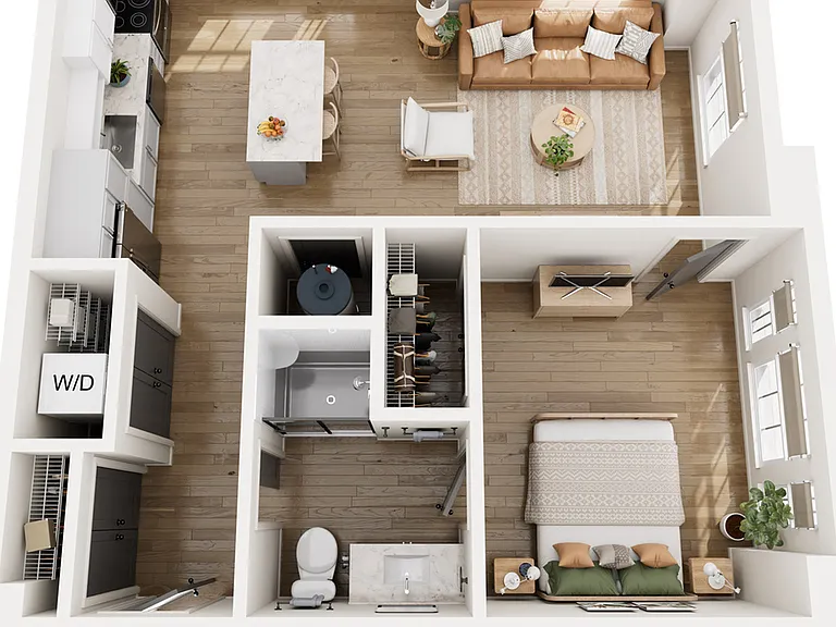 1BR Type D 1BR Type D