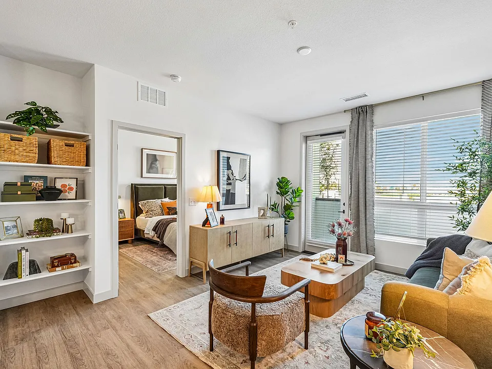 Model Living Room and Bedroom