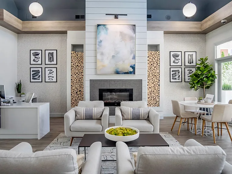 Unwind and connect in the warm ambiance of our clubhouse, complete with a fireside haven and a coffee bar.