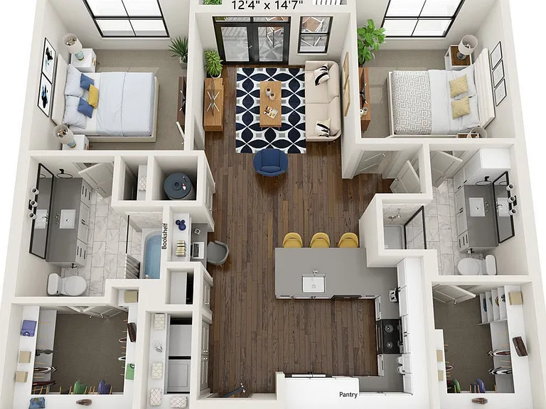 B1 floor plan The Waterview