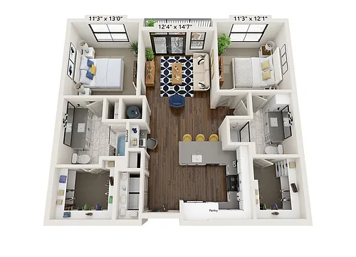 Floor plan B1