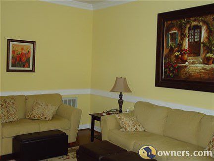 Living room has hardwoods