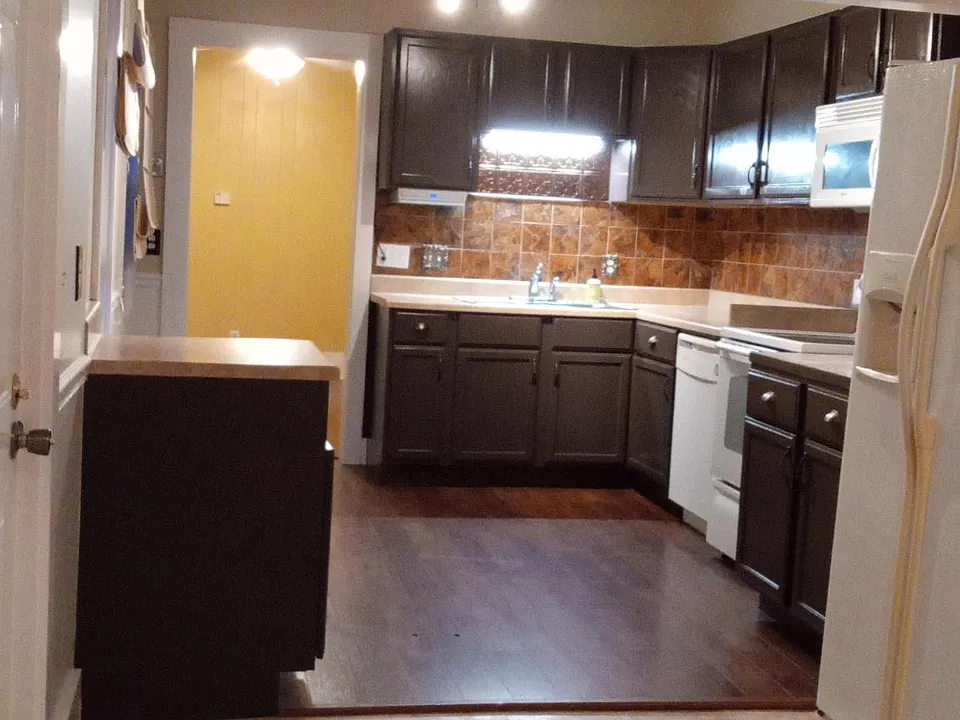 Kitchen: view from dining nook