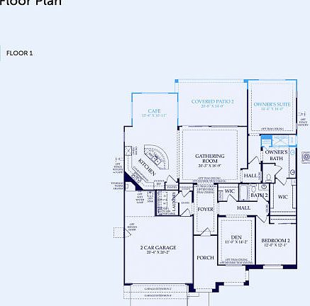 Pursuit Floor Plan, Quick Move-In Home, Floor 1