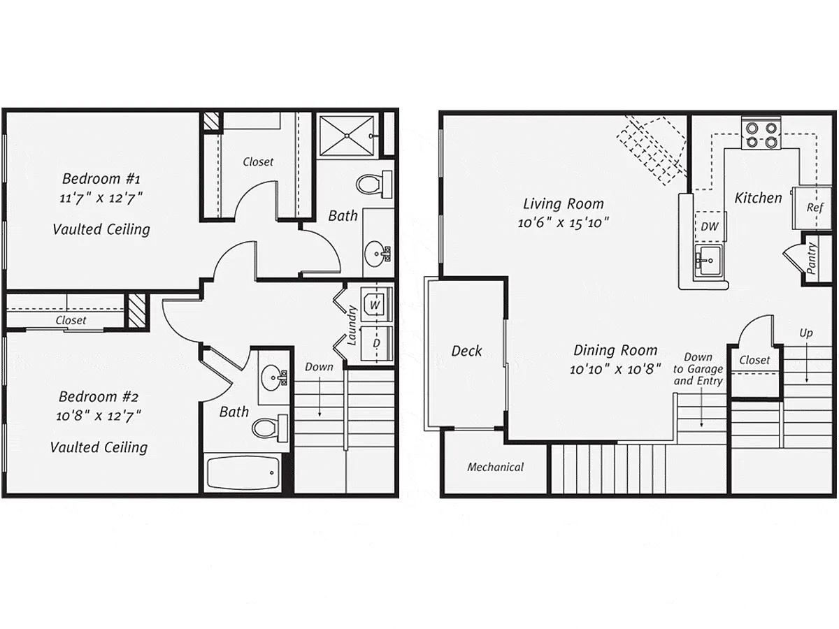 Floor plan Princeton Townhouse