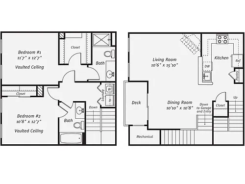 Floor plan Princeton Townhouse