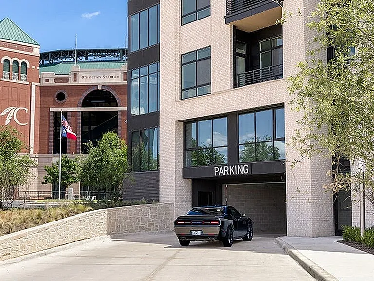 The on-site parking garage at One Rangers Way