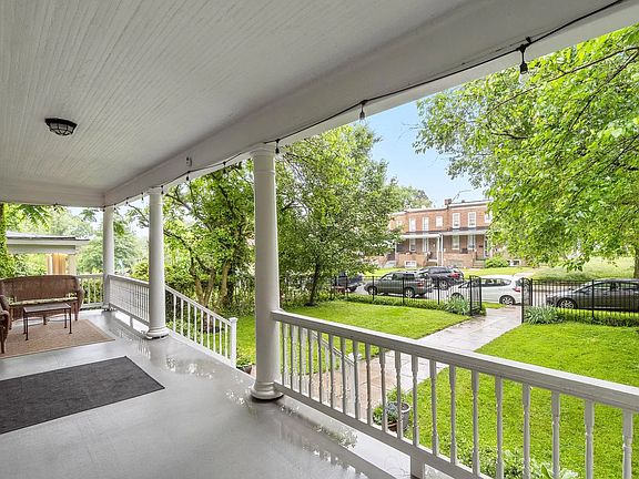 spacious front porch