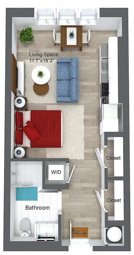 Floor plan Studio