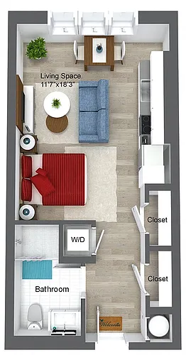 Floor plan Studio