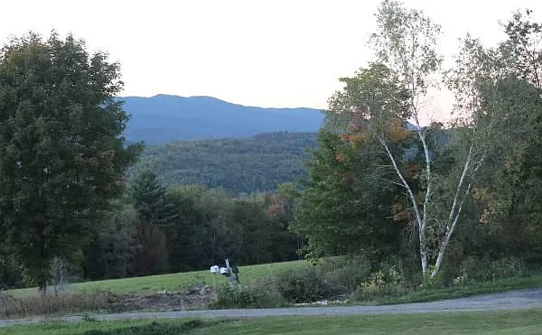 Field across from house. Worcester Mountains.