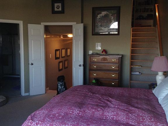 Huge master BR, entryway to loft