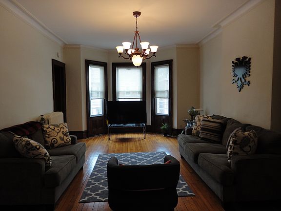 living room, bay windows, original details