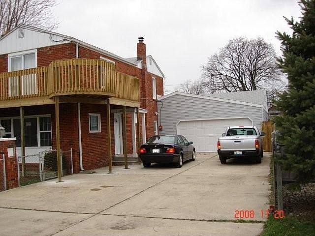 front with garage