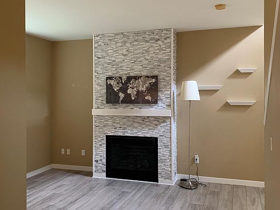 Living room with gas fireplace