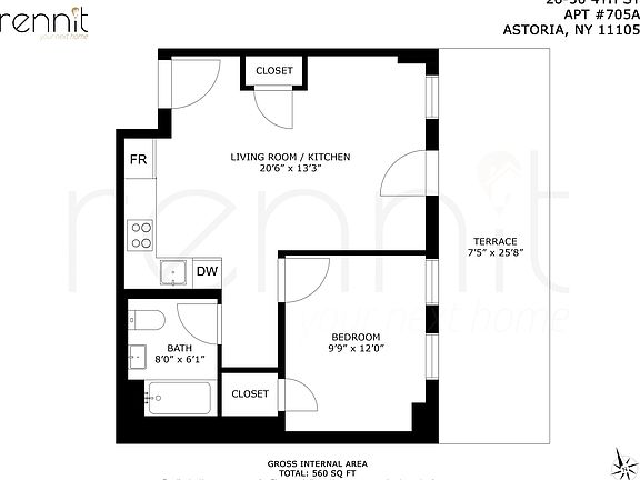 2nd image of 26-24 4th St #705A