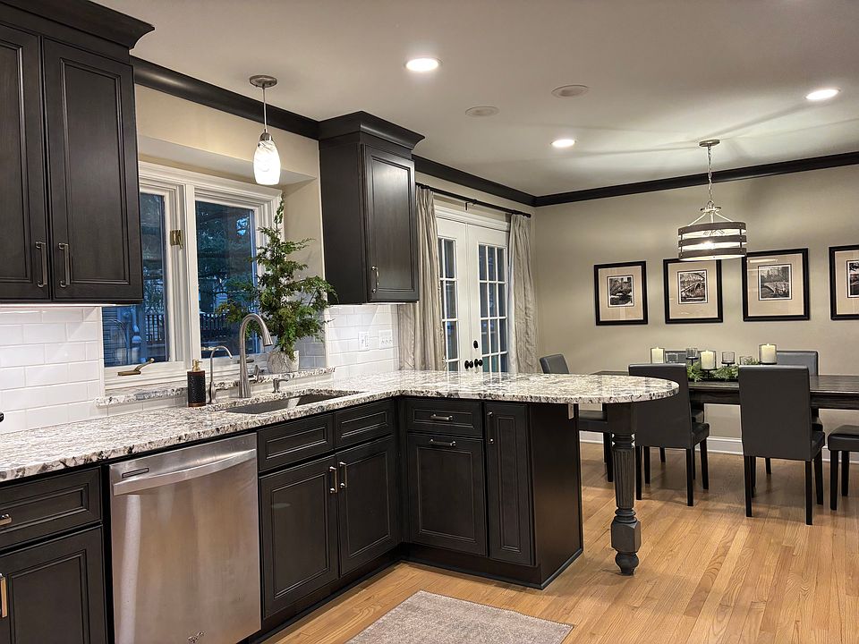 Kitchen with granite counter tops
