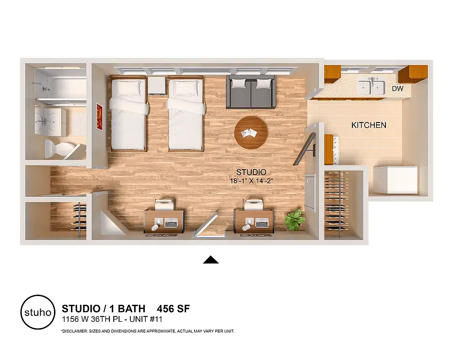Floor plan Studio