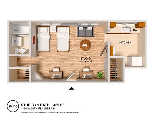 Floor plan Studio